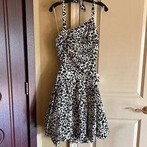 Molinari black and white dress